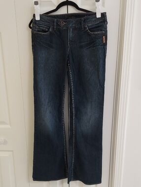 Silver Jeans, Size 30, Dark Blue Denim, Bootcut, Low Rise
